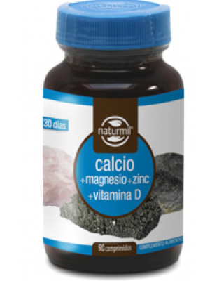 Cálcio+Magnésio+Zinco+Vit.D3 - 90 Comprimidos - Naturmil